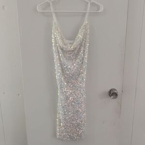 Windsor Iridescent Sequin Mini Dress